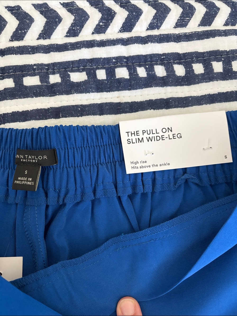 Bright Royal Blue Wide Leg Pants - Picture 5 of 7